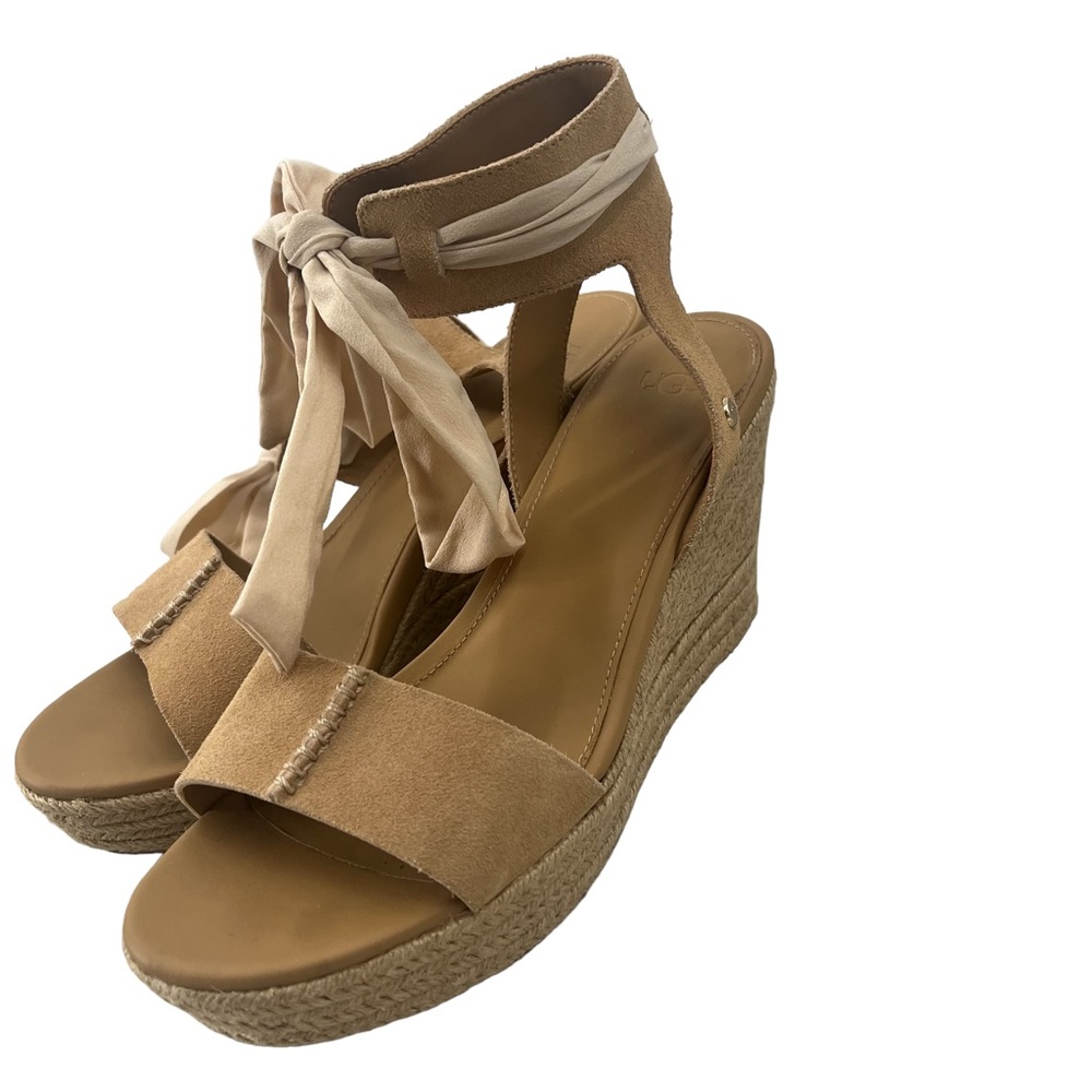 Ugg‎ Wittley Suede Espadrille Wedge Sandal size 10 - Picture 4 of 13
